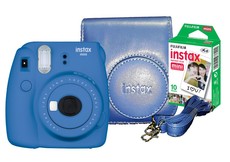 Fujifilm Instax Mini 9 Instant Camera Bundle - Cobalt Blue