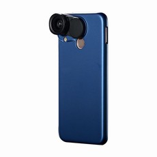 Snapfun Protective Case & Wide Angle, Macro Lenses for HUAWEI Nova 3e -Blue