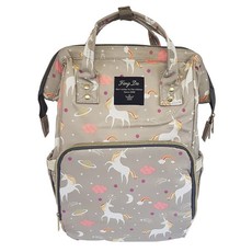 Backpack Nappy Bag - Unicorn Grey