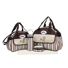 Multifunctional Baby Changing Diaper Bags - 5 Piece