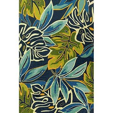 Carpet City Factory Shop blue and green amazon leaf Rug 1.60x2.30