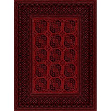 Carpet City Factory Shop Dark Red With Black Pattern Rug 2.00 x 2.90