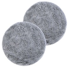 Lush Living Rug Cloud9 Round Shaggy - Stone - 120 x 120cm - Pack of 2