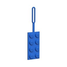 LEGO 2x4 Blue Luggage Tag