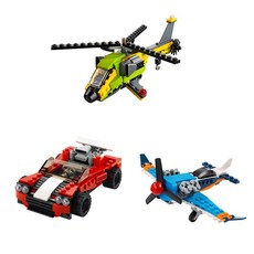 LEGO Creator Sports Car & Helicopter Bundle - 31092 & 31099 & 31100 - 7+