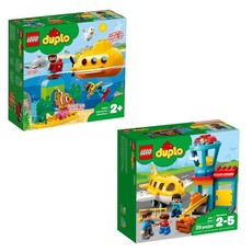 LEGO DUPLO Submarine & Airport Gift Bundle - 2+ Years - 10871 & 10910