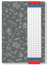 LEGO Journal With Building Band - Grey