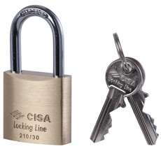Cisa LL 40mm Solid Padlock, 2 keys
