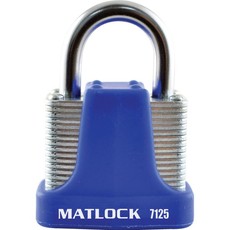 Matlock 40Mm 4 Pin Strong Padlock Blue