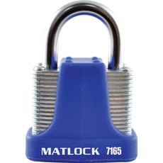 Matlock 40Mm 4 Pin Strong Padlock Blue Keyed Alike