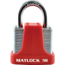 Matlock 40Mm 4 Pin Strong Padlock Red