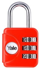 Yale - Combination Padlock - Red