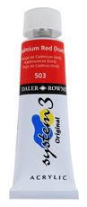 Daler Rowney: System3 75ml - Cadmium Red Hue