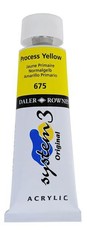 Daler Rowney: System3 75ml - Process Yellow