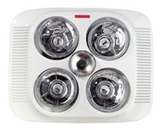 Eurolux 3 in 1 Bathroom Heater, Light & Extractor Fan Including Switch