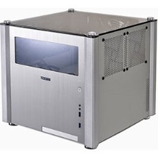 Lian Li Cubed Front and Top Windowed MATX Chassis - Silver