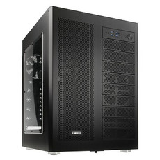 Lian Li PC-D600 Server Cabinet EATX Chassis - Black with Windowed Side Panel