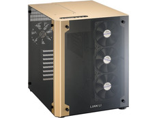 Lian Li PC-O8WGD Cube Mid-Tower Chassis - Black and Gold