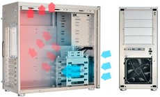 Lian-li PC-8E Midi-Tower Computer Case - Silver (no PSU)