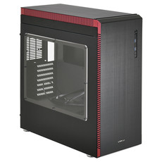 Lian-Li PC-J60 Mid-Tower Aluminum Chassis - Black and Red