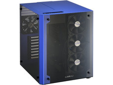 Lian-Li PC-O8W Cube Mid-Tower Chassis - Black and Blue