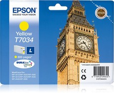 Epson - Ink - T7034- Yellow- Big Ben - Wp4000/4500