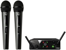AKG WMS40 Mini Dual Vocal Wireless Handheld Microphone System (D Band)