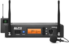 Alto Professional Radius 100L Lavalier UHF Wireless Microphone System (Black)