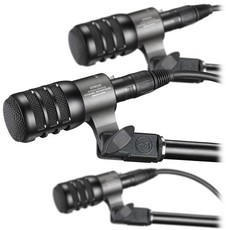 Audio Technica ATM230PK Hypercardioid Dynamic Drum Microphone Pack - Black (Pack of 3)