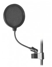 On-Stage ASVS6-B 6 Inch Microphone Pop Filter (Black)
