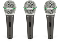 Samson Q6CL Dynamic Handheld Microphone (3 pack) (Black)