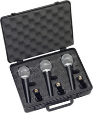 Samson R21S Dynamic Vocal Handheld Microphone with Switch - 3-Pack (Black)