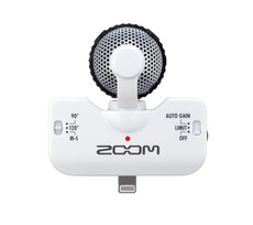 Zoom iQ5 Stereo Condenser Smartphone Microphone for Apple iDevices (White)