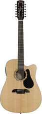Alvarez AD60-12CE Artist 60 Series 12-String Dreadnought Acoustic Guitar (Natural)