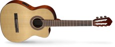Cort AC120CE OP Classic Series Nylon String Acoustic Electric Cutaway Guitar with Bag (Open Pore Natural)