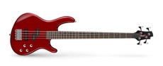 Cort ACTION BASS PLUS TR 4 String Active Electric Bass Guitar (Trans Red)