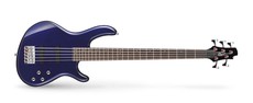 Cort ACTION BASS V PLUS BM Action Series 5 String Bass Guitar (Blue Metallic)