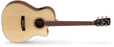 Cort GA-MEDX Grand Regal Series Acoustic Electric Guitar With Bag (Open Pore Natural)