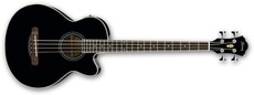 Ibanez AEB8E-BK Acoustic Bass Series 4 String Electric Acoustic Bass (Black)