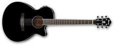 Ibanez AEG10II-BK AEG Series Acoustic Electric Guitar (Black)