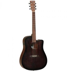 Tanglewood TWCRDCE Crossroads Series Dreadnought Acoustic Electric Guitar (Whiskey Barrel Burst)