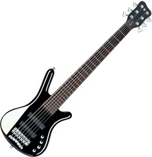 Warwick RockBass Corvette Basic 6 String Active Bass Guitar (Black)