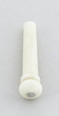 Allparts Acoustic Guitar Camel Bone with Mother of Pearl Bridge End Pins - Natural (Set of 6)