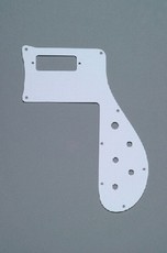 Allparts Bass Guitar 1-Ply Pickguard for Rickenbacker 4001 Early '73 Style Bass Guitars (White)