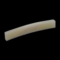 Allparts BN-2205 Electric Guitar Unbleached Blank Bone Nut with Curved Bottom for Fender Stratocaster Style Guitars