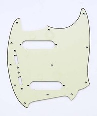 Allparts Electric Guitar 11-Hole 3-Ply Pickgaurd for Fender Mustang Style Guitars (Mint Green)