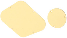 Allparts Electric Guitar 1-Ply Backplate with Switch Cover for Gibson Les Paul Style Guitars (Cream)