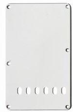 Allparts Electric Guitar 3-Ply Backplate with Six String Holes (White)