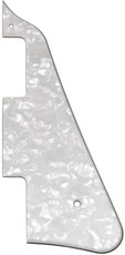 Allparts Electric Guitar 3-Ply Pickgaurd for Gibson Les Paul Style Guitars (White Pearloid)