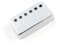 Allparts Electric Guitar 49.2mm and 53mm String Spacing Humbucker Pickup Cover Set - Neck and Bridge (Chrome)